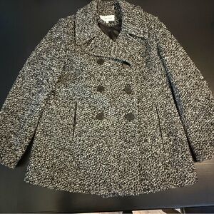 Calvin Klein wool blend pea coat‎ jacket size 14